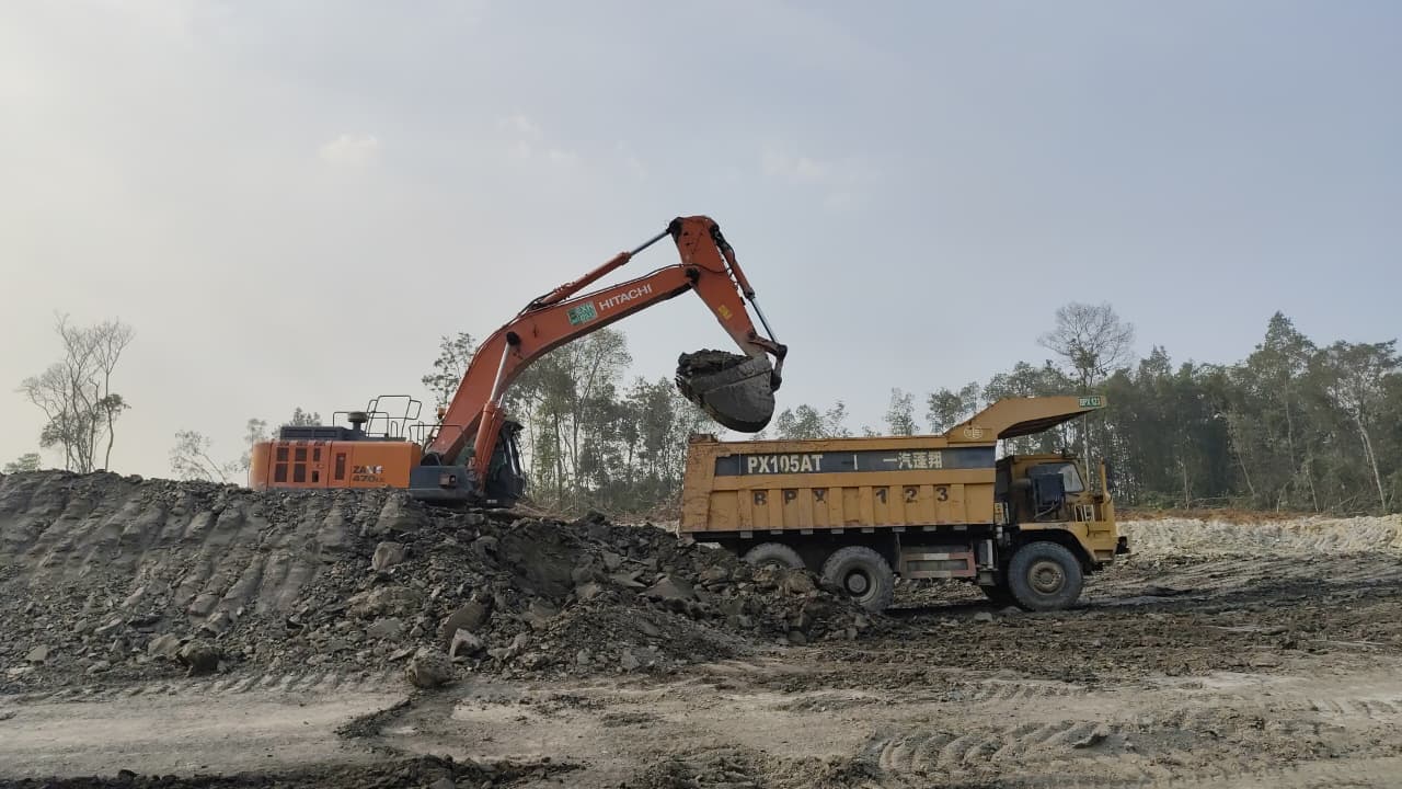Loading Excavator